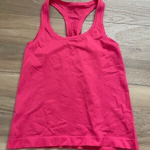 Lululemon Swiftly Tech Racerback Tank Top 2.0 Waist Length - Sz 4 - Cherry Mist